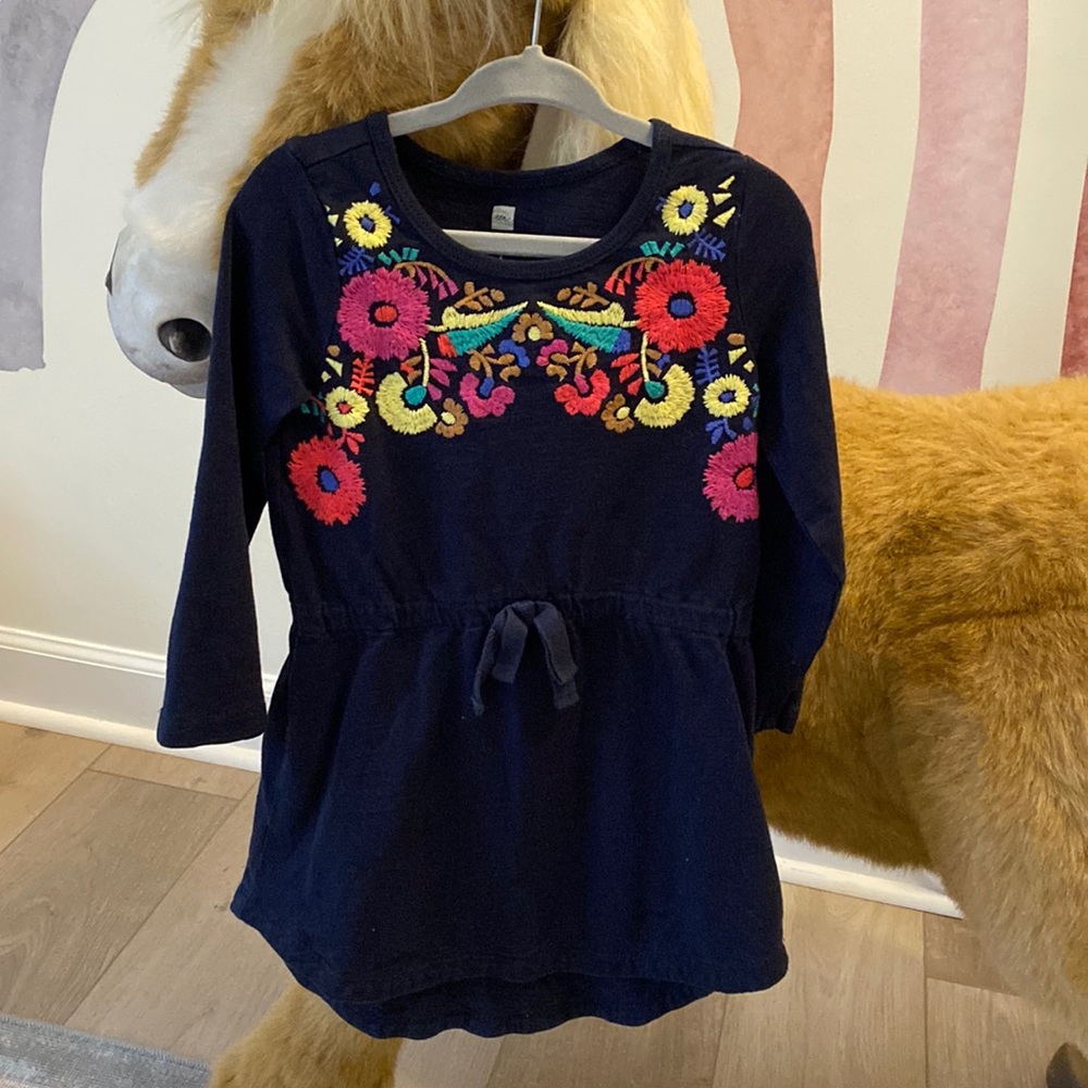 Tea collection embroidered dress 3t